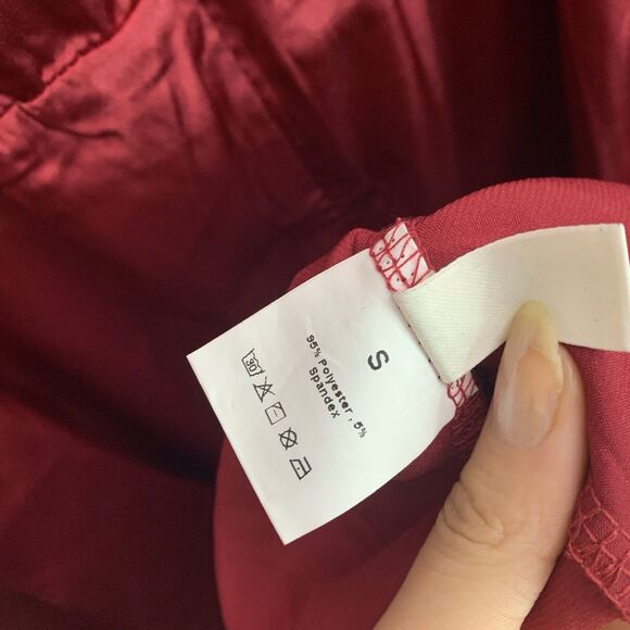 LYANER Womens Satin Long Sleeve Cowl Neck Cocktail Midi Dress Small - Picture 6 of 6